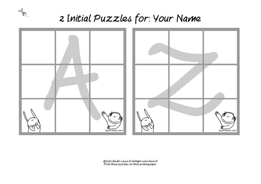 Create these puzzles with 1 initial